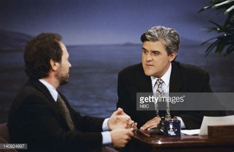 Billy Crystal During An Interview With Host Jay Leno On May 25 1992
