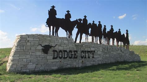 Dodge City Welcome Sign Dodge City Kansas Monument Signage