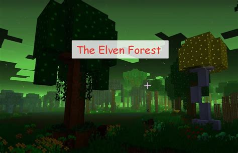 The Elven Forest эльфийское измерение в Майнкрафт скачать мод
