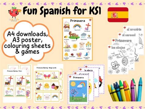 Spanish Primaveraspring Package For Ks1 Teaching Resources