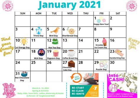 Fun Days To Celebrate In January 2021 Macaroni Kid Roanoke