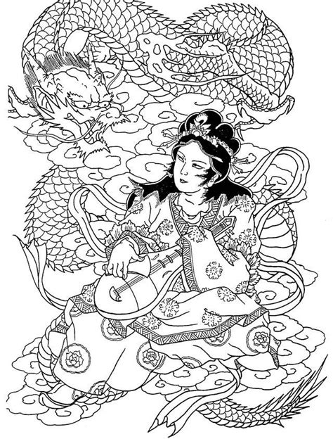 japanese tattoo coloring pages viraltattoo