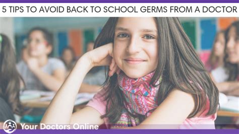 5 Tips To Avoid School Germs From A Doctor