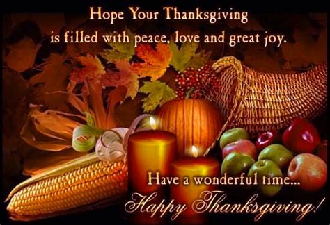 Have A Wonderful Time Free Happy Thanksgiving Ecards