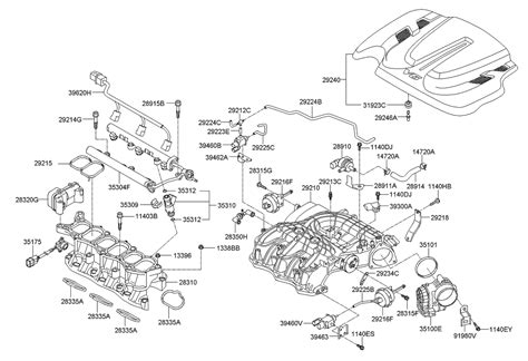Hyundai santa fe 2006 auto transaxle. 28310-2G071 - Genuine Hyundai MANIFOLD ASSEMBLY-INTAKE