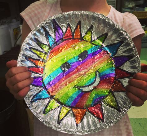 Foil and Sharpie Sun - Art Projects for Kids This art project is equally great for kids and adults.