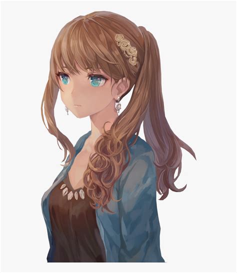 But do not similarly again with this time, because the guys also have already been know if the style of hair very cool for support the style. Anime Girl Curly Brown Hair Brown Eyes