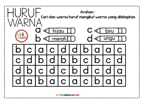 Lembaran Kerja Bahasa Melayu Prasekolah Abc Latihan Abc Pra Sekolah Latihan Prasekolah Bahasa