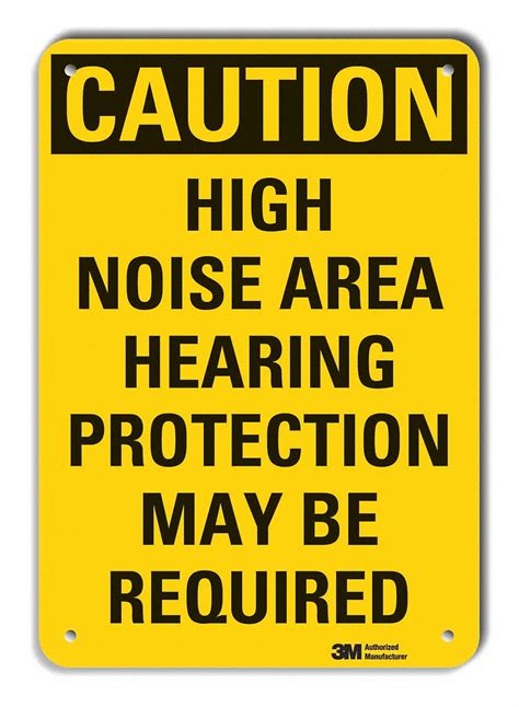 Lyle Caution Sign Sign Format Traditional Osha High Noise Area