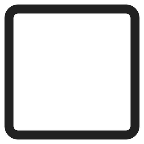 White Large Square Icon Fluentui Emoji Mono Iconpack Microsoft
