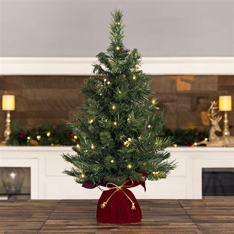Bcp 26in Pre Lit Artificial Tabletop Christmas Tree W 35 Whitemulti
