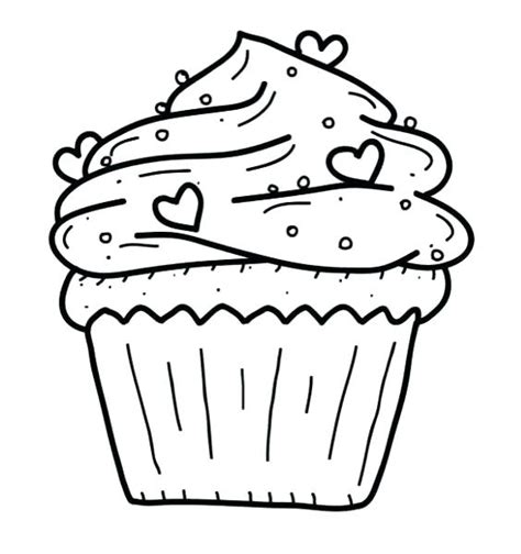 Free Printable Cupcake Coloring Pages At Getcolorings Free