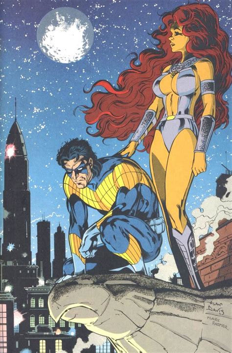 The Best Comic Book Panels Nightwing And Starfire By Alan Davis Nightwing And Starfire Fun