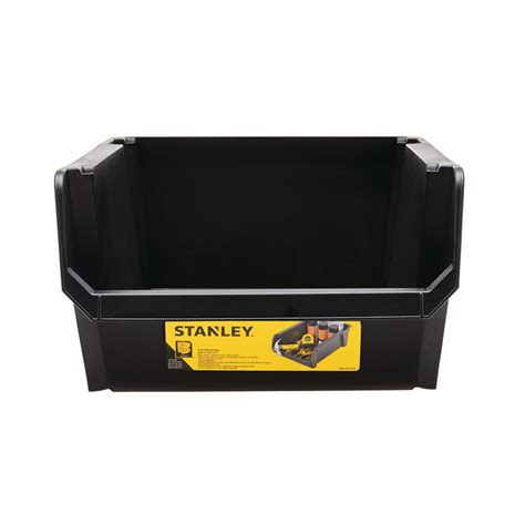 Stanley 12 In Stacking Tool Storage Bin Stst55500 The Home Depot