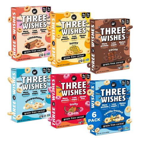 Buy Based And Vegan Breakfast Cereal By Three Wishes Multi Flavor Pack More Protein And