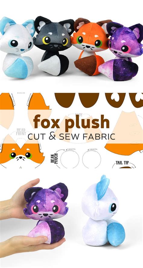 Make Cute Fox Plushies With This Custom Fabric Kit From Spoonflower