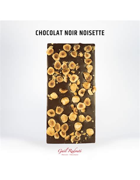 Tablette chocolat noisette Pâtisserie Chocolaterie Gaël Redouté