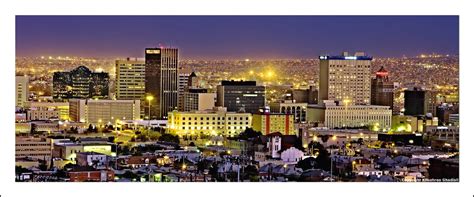 El Paso Nightscape El Paso Texas Skyline At Night With Jua Flickr