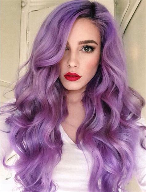purple wavy hair love hair gorgeous hair dye my hair hair hair grow hair violet hair colors