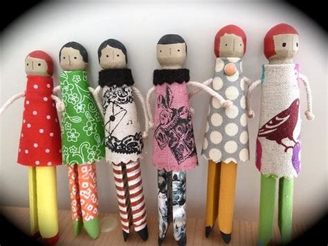 Peg Doll Brooches By Moggymoo Via Flickr Peg Dolls Doll Crafts