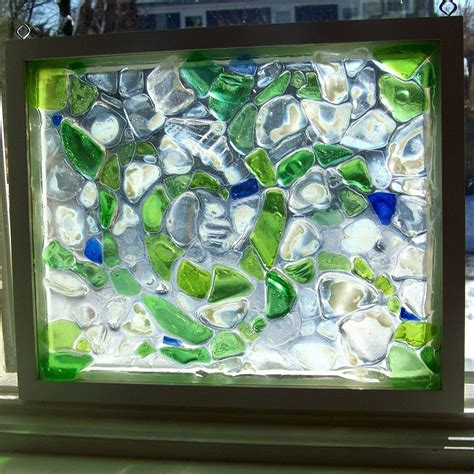 Beach Sea Glass Window Mosaic