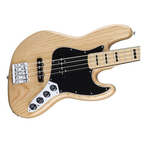 Fender Deluxe Active Jazz Bass Guitar Natural At Gear4music