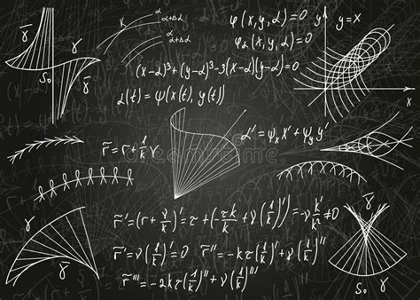 Math Physics Formulas Chalkboard Stock Illustrations 483 Math Physics