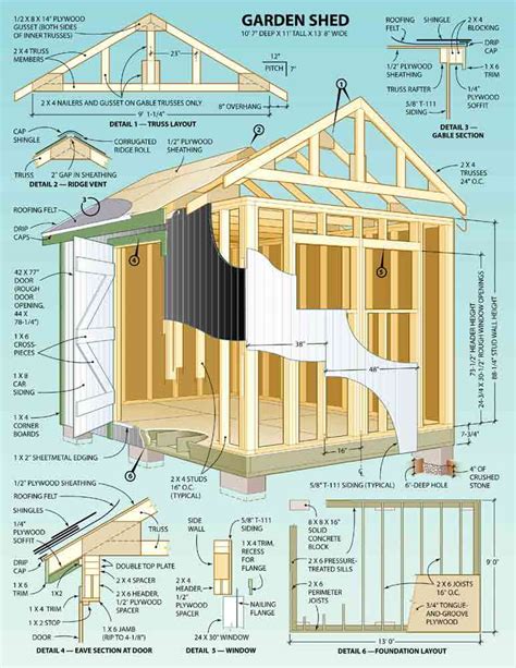 Shed Plans Build Your Own Garden Shed Plans How To Build Amazing Diy