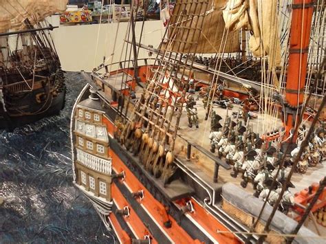 Diorama Barcos Santisima Trinidad Batalla Trafalgar 5ajfr Maquetas De