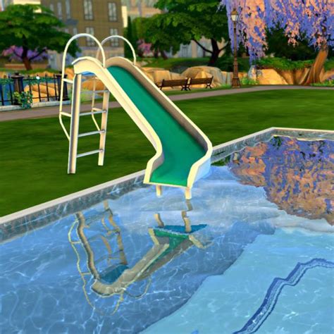 Pool Slide Leosims Sims 4 Toddler Sims 4 Sims