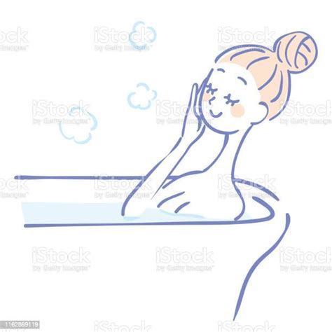 Illustration Of A Woman To Bathe Stock Illustration Download Image