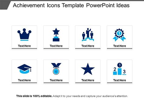Achievement Icons Template Powerpoint Ideas Presentation Powerpoint