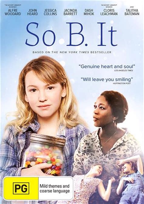 I thought that weakened it but made it more palatable as entertainment. Buy So B. It on DVD | Sanity