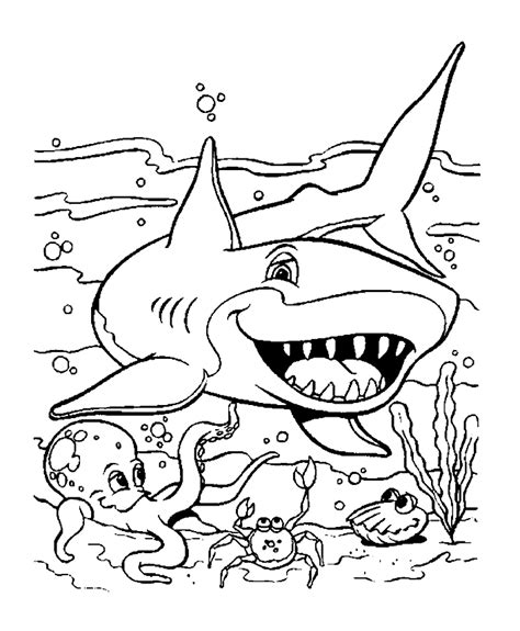 Coloring pages for the little ones among us from baby shark. Sharks for kids - Sharks Kids Coloring Pages
