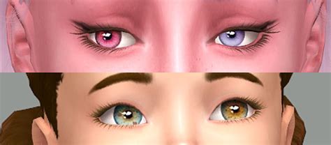 Whisper Eyes Sectoral Heterochromia Berry Colours Sims Cc Eyes