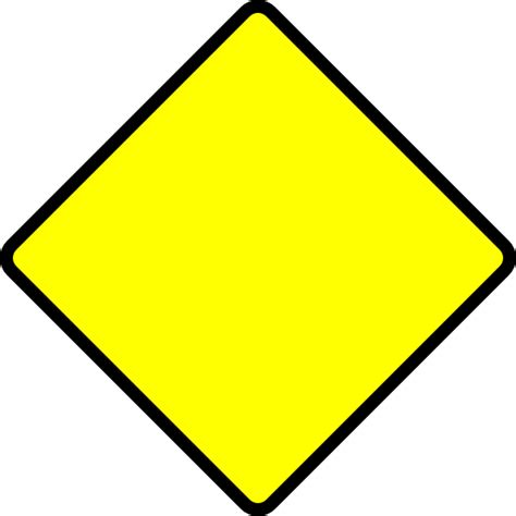 Empty Yellow Road Sign Clip Art At Vector Clip Art Online