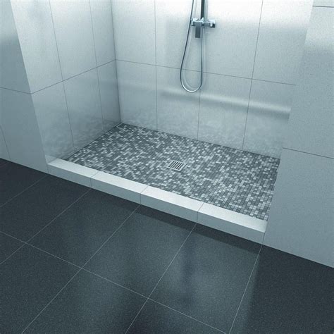 Wedi One Step 36 In X 60 In Shower Base With Center Drain Us4000003 Shower Base Shower Tile
