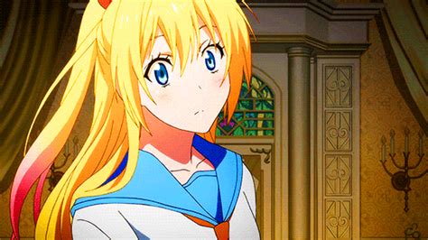 Kirisaki Chitoge Nisekoi Animated Animated Gif Tagme S Girl Blonde Hair Blue Eyes