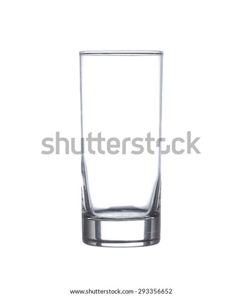 Empty Glass Isolated On White Background Stock Photo 293356652
