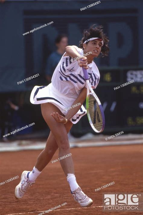 Gabriela Sabatini Argentina Arg Tennis Player Action Stock Photo