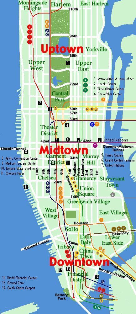 Midtown Manhattan Tourist Map Tourism Company And Tourism Information