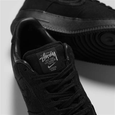 Nike X Stussy Air Force 1 Low Black And Black End Launches