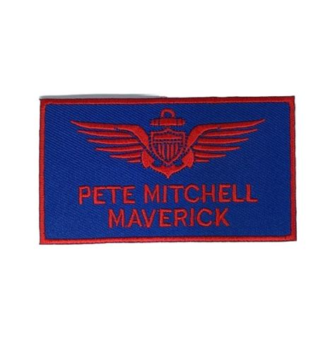 Pete Mitchell Maverick Iron On Patch Iron On Patch Australia By Dek D