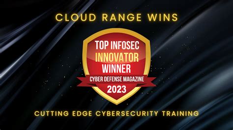 Cloud Range Wins Coveted Top Infosec Innovator Award For Cutting Edge Cybersecurity Training