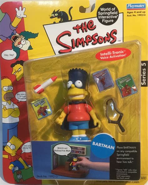Simpsons World Of Springfield Bartman Interactive Figure Comics R Us