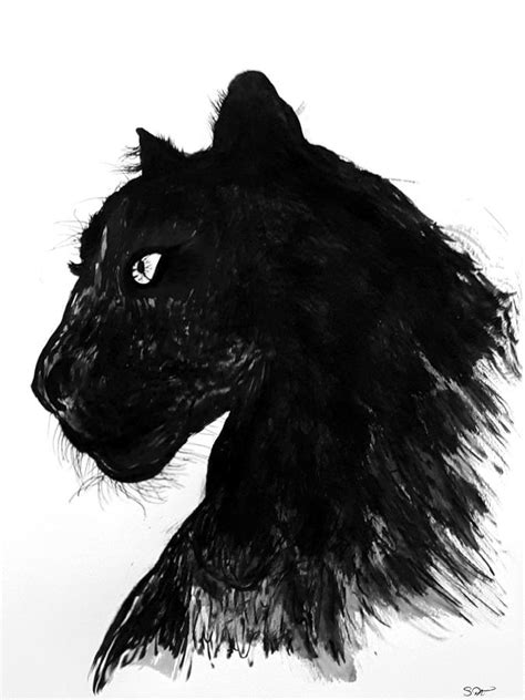 Black Panther Drawing By Abstract Angel Artist Stephen K Fine Art America
