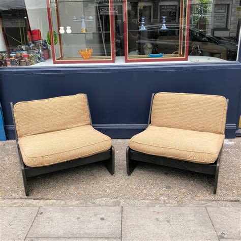 Large choix de lampes, de lustres, de lampadaires, d'appliques et de décorations lumineuses. Pair of Vintage Low Seat Armchairs Modular Sofa Midcentury, 1960s For Sale at 1stdibs