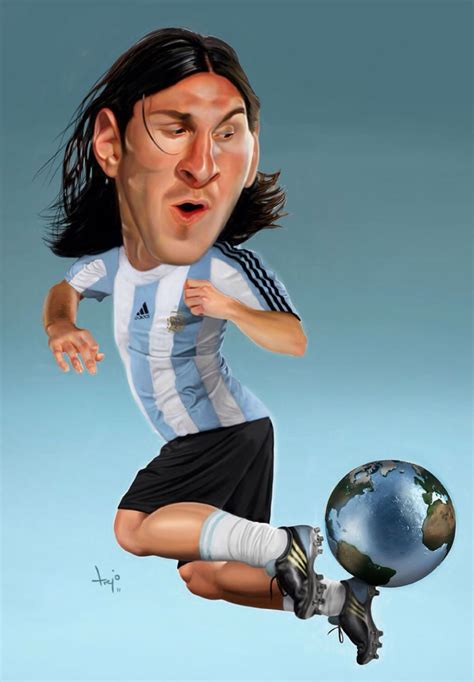 Lionel Messi Celebrity Caricatures Lionel Messi Funny Caricatures