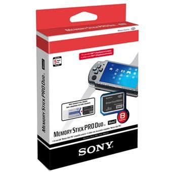 In addition to the original memory stick, this family includes the memory stick pro, a revision that allows greater maximum storage capacity and faster file transfer speeds; Sony Memory Stick Pro Duo Mark II 8 Go - Accessoire ...