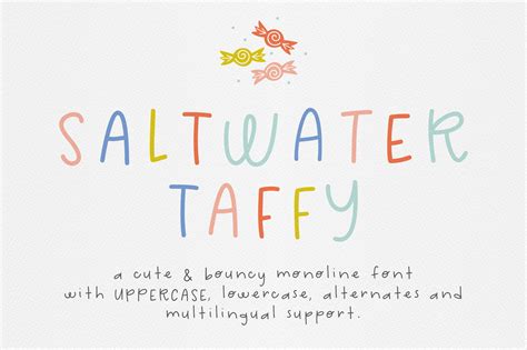 Saltwater Taffy Font Stunning Display Fonts ~ Creative Market